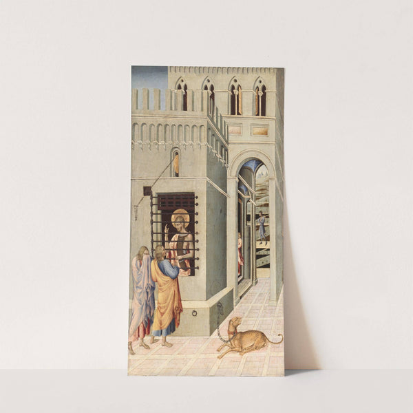 Saint John the Baptist in Prison Visited by Two Disciples by Giovanni di Paolo