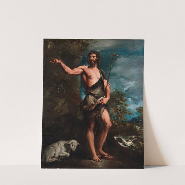 Saint John the Baptist in the Wilderness (After Titian) (1738-1739) by Antonio Guardi
