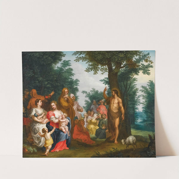 Saint John The Baptist Preaching by Jacob Andries Beschey