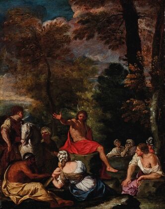Saint John the Baptist preaching