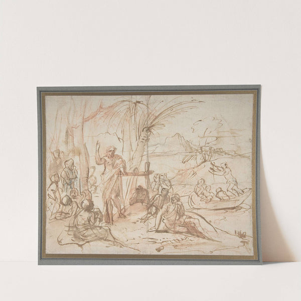 Saint John the Baptist Preaching. by Pier Francesco Mola