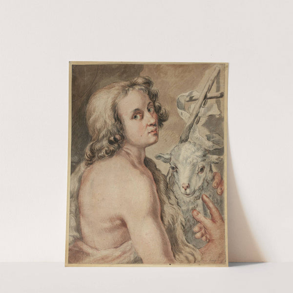 Saint John the Baptist with Lamb by After Carlo Cignani