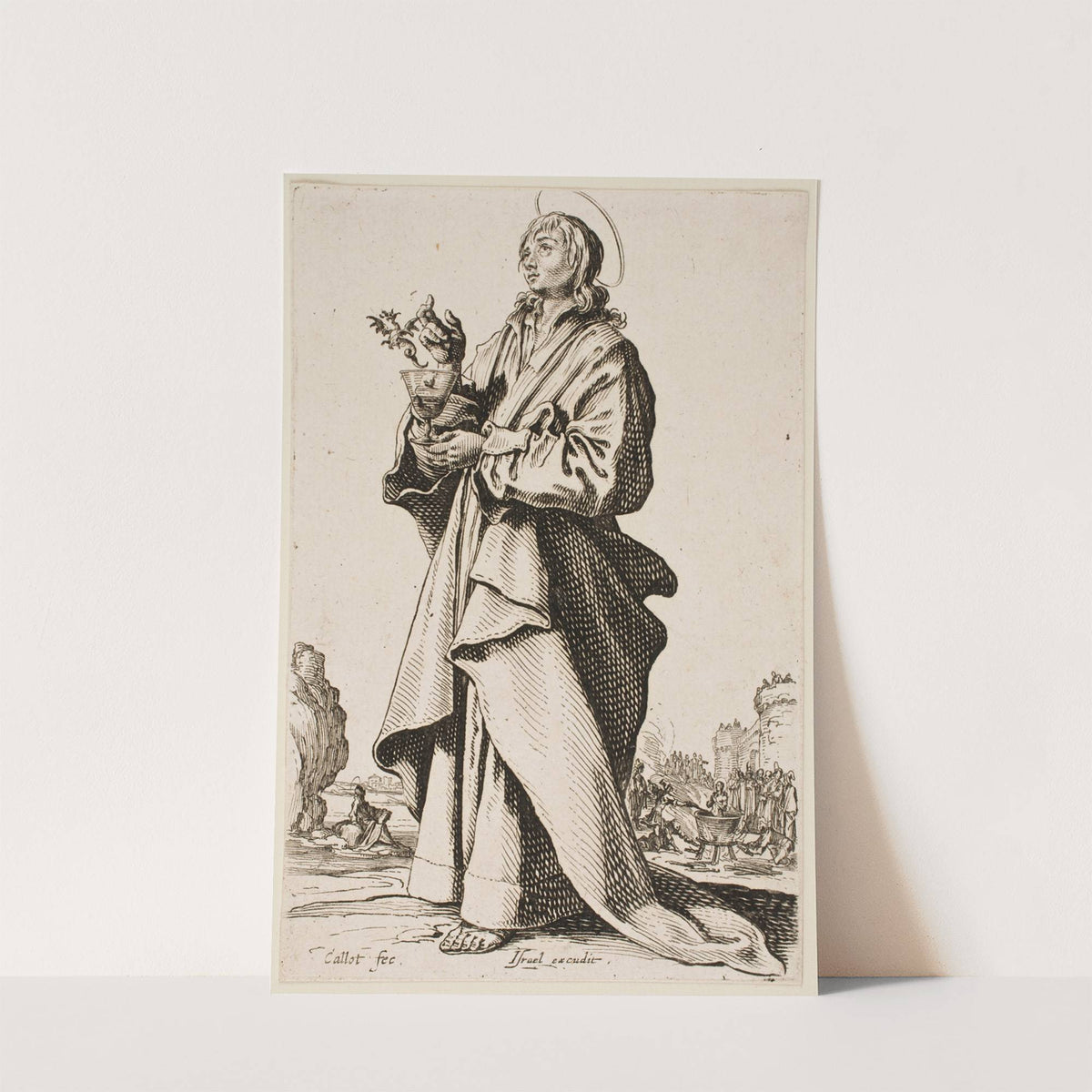 Saint John the Evangelist (1631) by Jacques Callot