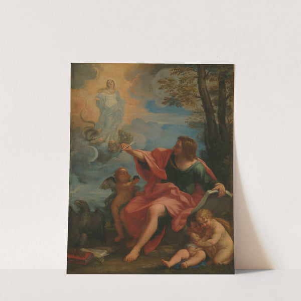 Saint John the Evangelist on Patmos by Circle of Carlo Maratti