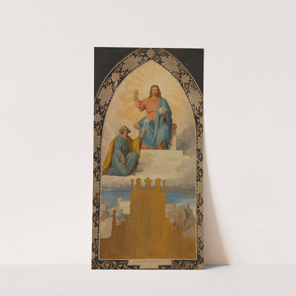 Saint Joseph aux pieds de Jésus Christ by Faivre-Duffer