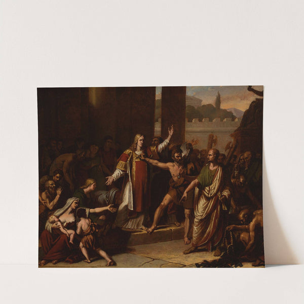 Saint Laurent conduit au martyre by Pierre-Félix Trézel