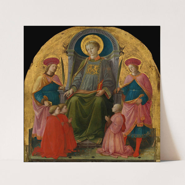 Saint Lawrence Enthroned with Saints and Donors by Filippo Lippi