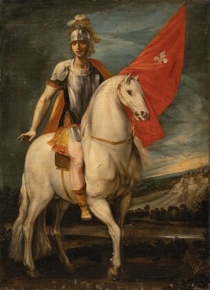 Saint Louis of Toulouse on horseback — size preview
