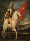 Saint Louis of Toulouse on horseback