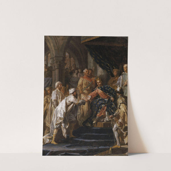 Saint Louis Recevant Les Messagers Du Vieux De La Montagne by Nicolas-Guy Brenet