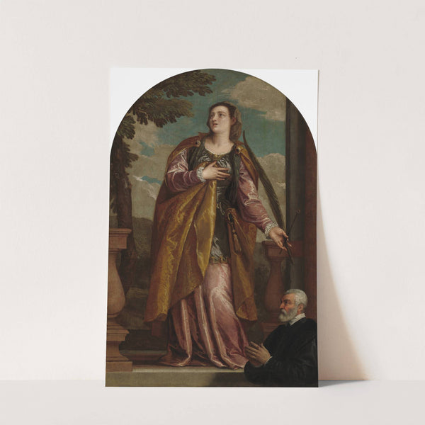 Saint Lucy and a Donor by Paolo Veronese