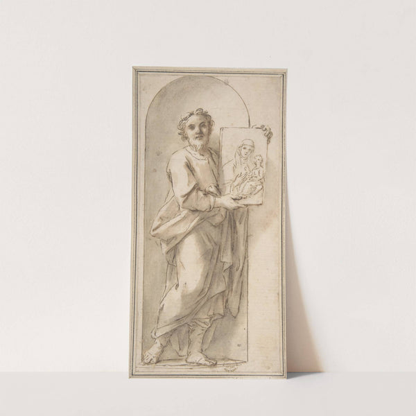 Saint Luke Holding a Painting of the Virgin and Child. by Marcantonio Franceschini