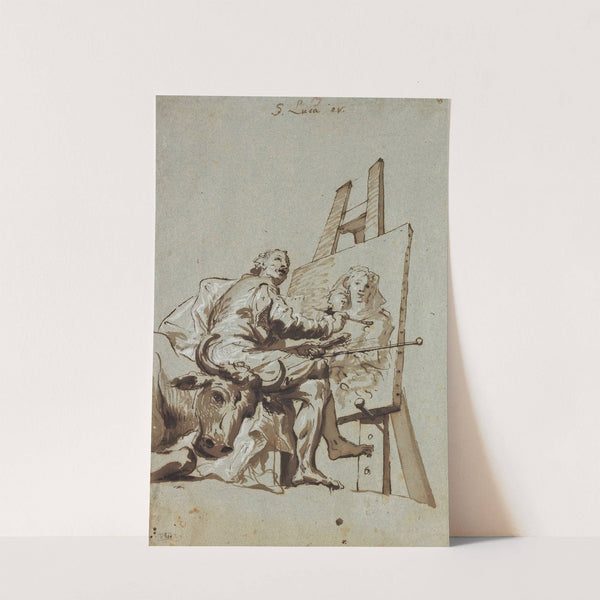 Saint Luke Painting the Virgin (1750–60) by Georg Anton Urlaub