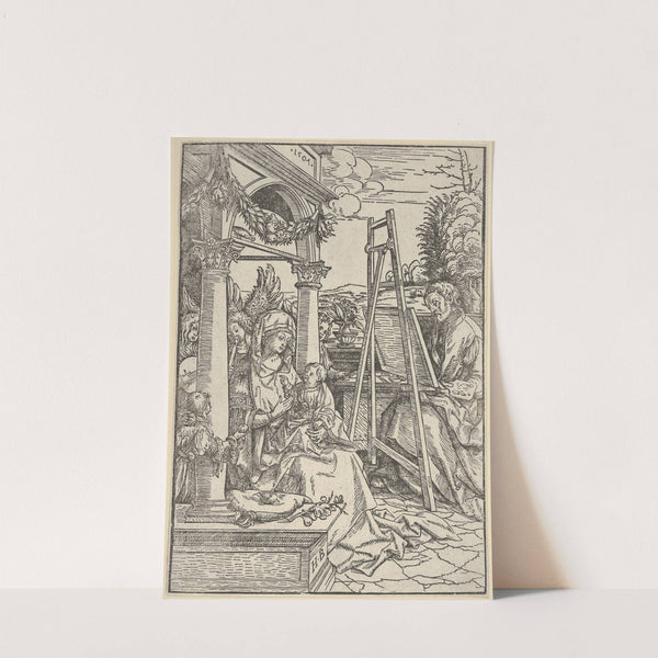 Saint Luke Painting the Virgin (1507) by Hans Burgkmair The Elder