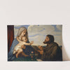 Saint Luke Painting the Virgin (1838) by Eduard von Steinle