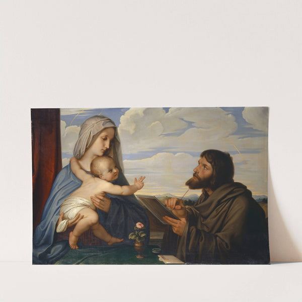Saint Luke Painting the Virgin (1838) by Eduard von Steinle