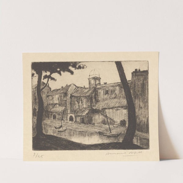 Saint-Marcel. Maisons au bord de l’eau (1929) by Armand Apol