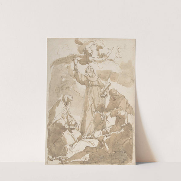 Saint Margaret of Cortona, Saint James of the March, and Saint Didacus (1734–1802) by Gaetano Gandolfi