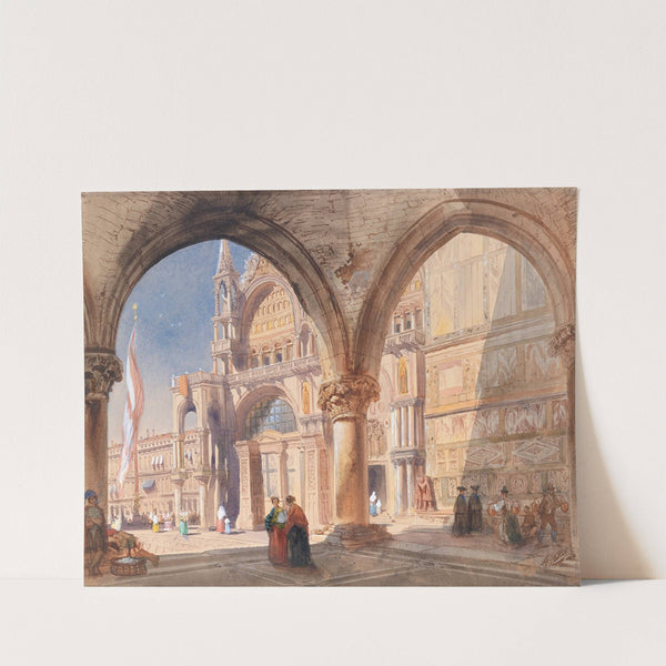 Saint Mark's Venice, from the Doge's Palace Colonnade by William Henry Lake Price