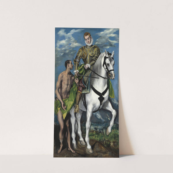 Saint Martin and the Beggar (1597-1599) by El Greco (Domenikos Theotokopoulos)