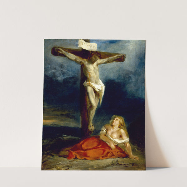 Saint Mary Magdalene At The Foot Of The Cross (1829) by Eugène Delacroix