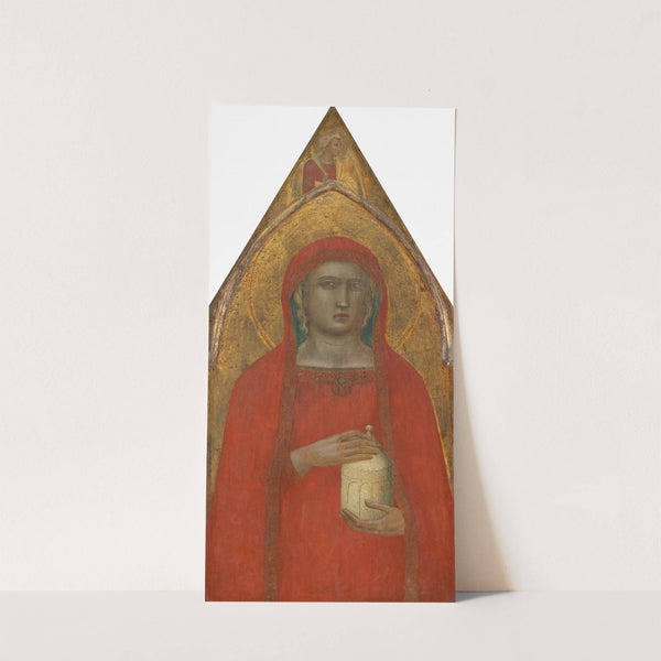 Saint Mary Magdalene, with an Angel (probably 1340) by Pietro Lorenzetti