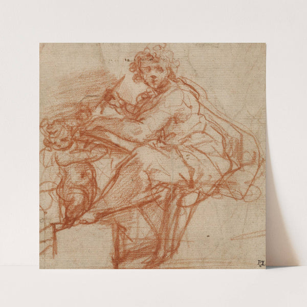 Saint Matthew (1523) by Correggio