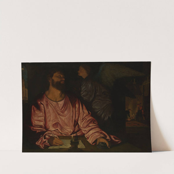 Saint Matthew and the Angel by Giovanni Girolamo Savoldo