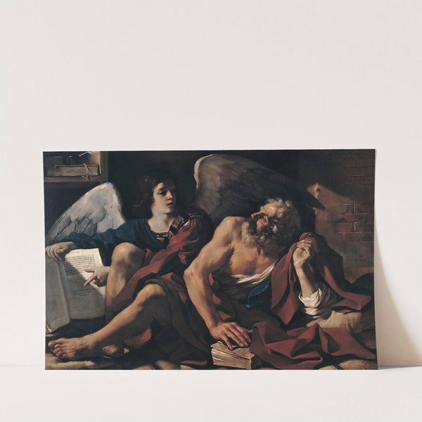 Saint Matthew and the Angel (1622) by Guercino