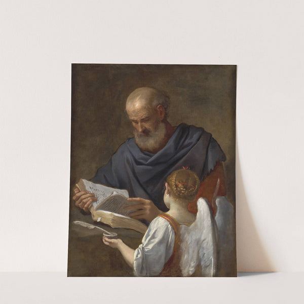 Saint Matthew and the Angel by Simone Cantarini