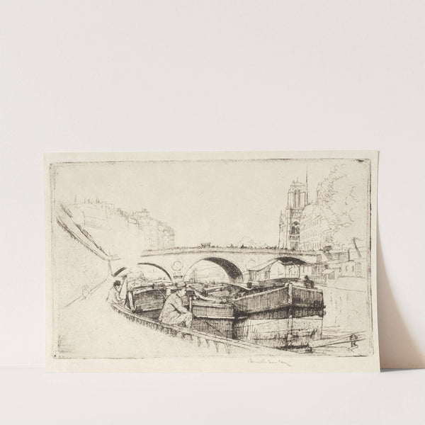 Saint Michel Bridge in Paris (1903) by Józef Pankiewicz