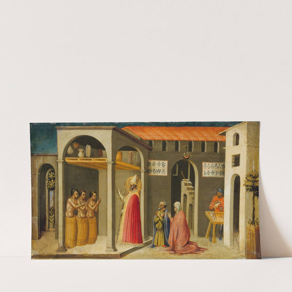 Saint Nicholas Resuscitating Three Youths (1433–35) by Bicci Di Lorenzo