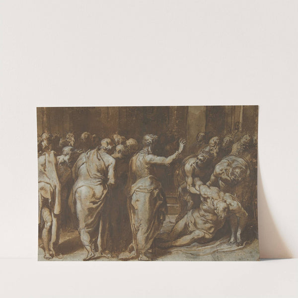 Saint Paul Restoring Eutychus to Life by Taddeo Zuccaro