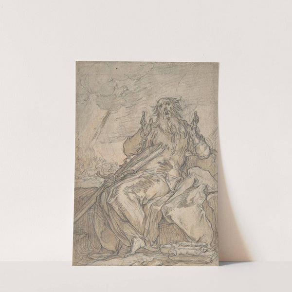 Saint Paul Seated, with his Conversion in the Background by Abraham Bloemaert