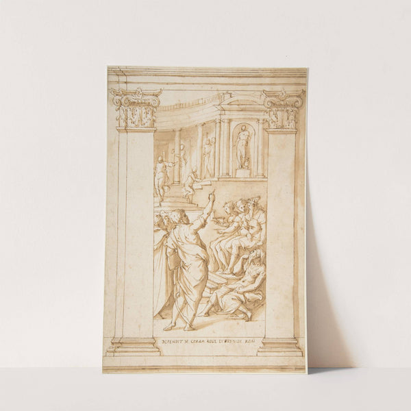 Saint Paul Speaking before King Agrippa (Acts 26) by Giorgio Vasari