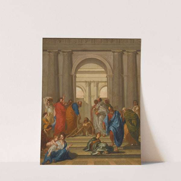 Saint Peter Healing The Paralytic At The Gate Of The Temple by Circle Of Nicolas Vleughels