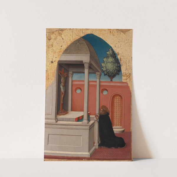 Saint Peter Martyr at prayer by Antonio Vivarini