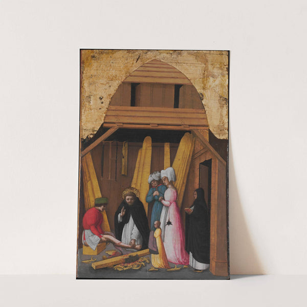 Saint Peter Martyr Healing the Leg of a Young Man (ca. 1450) by Antonio Vivarini