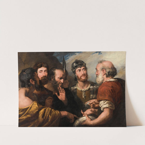 Saint Peter Paying The Tribute With A Piece Of Silver Found In A Fish by Sir George Hayter