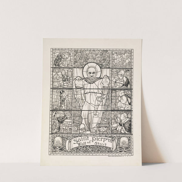 Saint Pierpont Wall of Street (1911) by William Henry Walker