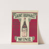 Saint – Raphaël tonic, fortifying. Wine (1914) by Imp. F. Champenois