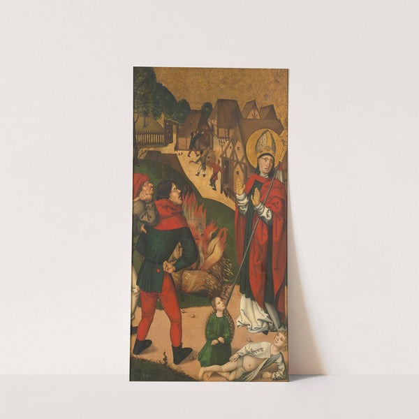 Saint Remigius and the Burning Wheat (ca. 1500–1505) by Swiss Painter