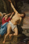 Saint Sebastian healed by an angel
