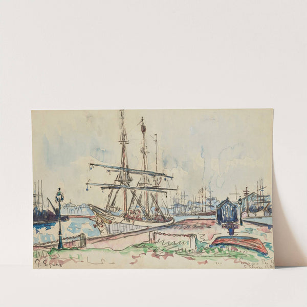 Saint-Servan. Le Pourquoi Pas (1927) by Paul Signac