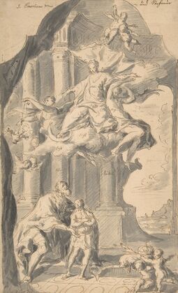 Saint Stephen of Hungary Presenting his Son, Saint Emeric, to the Virgin — size preview