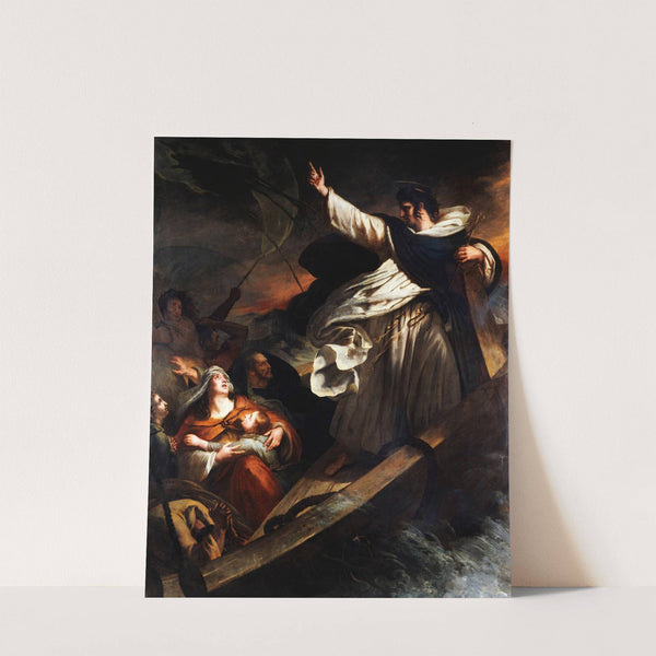 Saint Thomas Aquinas preaching trust in God during the storm (1823) by Ary Scheffer