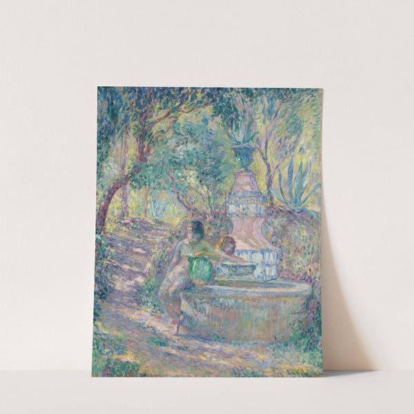 Saint-Tropez, deux jeunes filles à la fontaine (1906) by Henri Lebasque