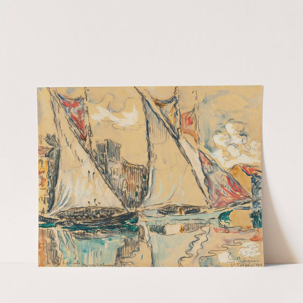 Saint-Tropez, Voiles Au Sec by Paul Signac
