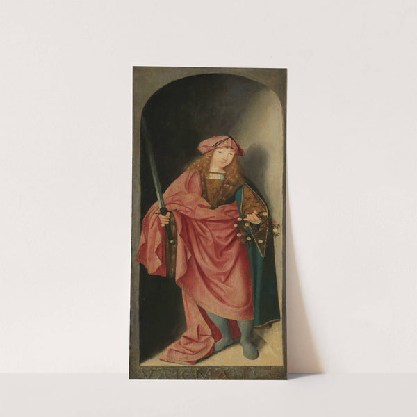 Saint Valerian, left wing of a triptych by Master of the Brunswick Diptych