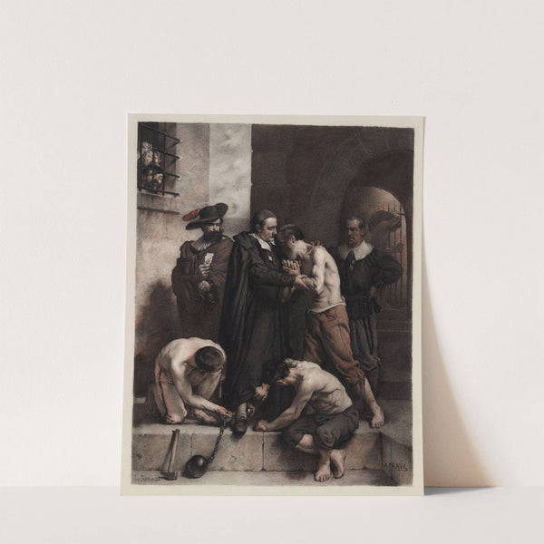 Saint Vincent de Paul rachète les galériens (1865) by Léon Bonnat